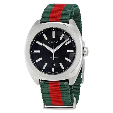 gucci red and green band watch|gg2570 Gucci watch.